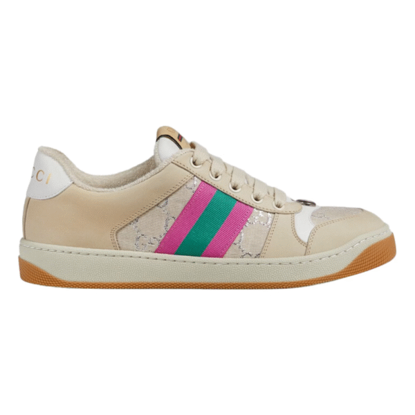 Gucci Screener - Cream Leather