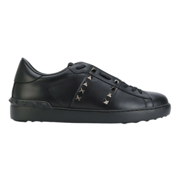 Valentino Garavani Rockstud Untitled Black Ruthenium-finish Stud